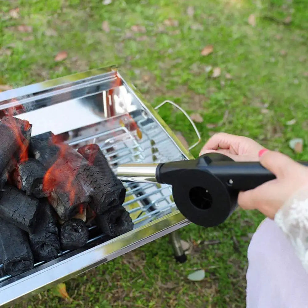 Hand-Crank BBQ Fan