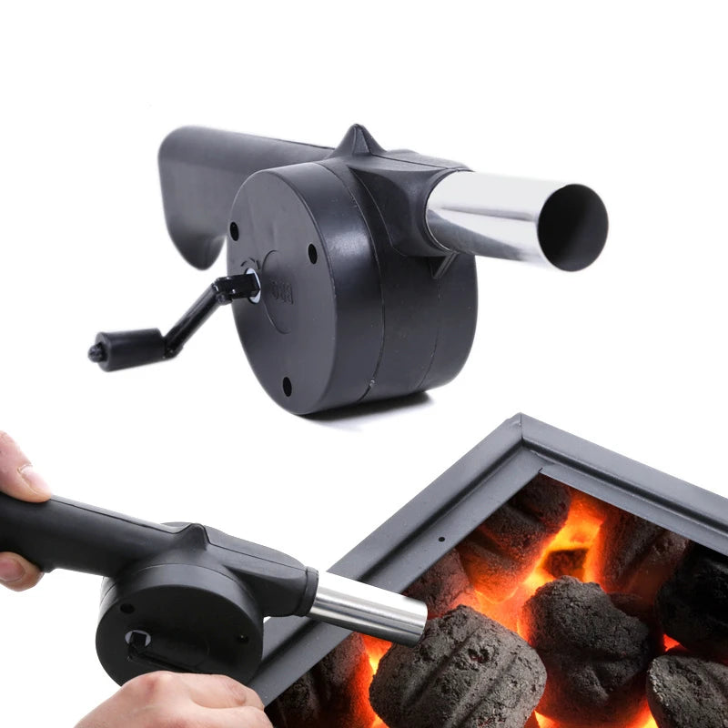 Hand-Crank BBQ Fan